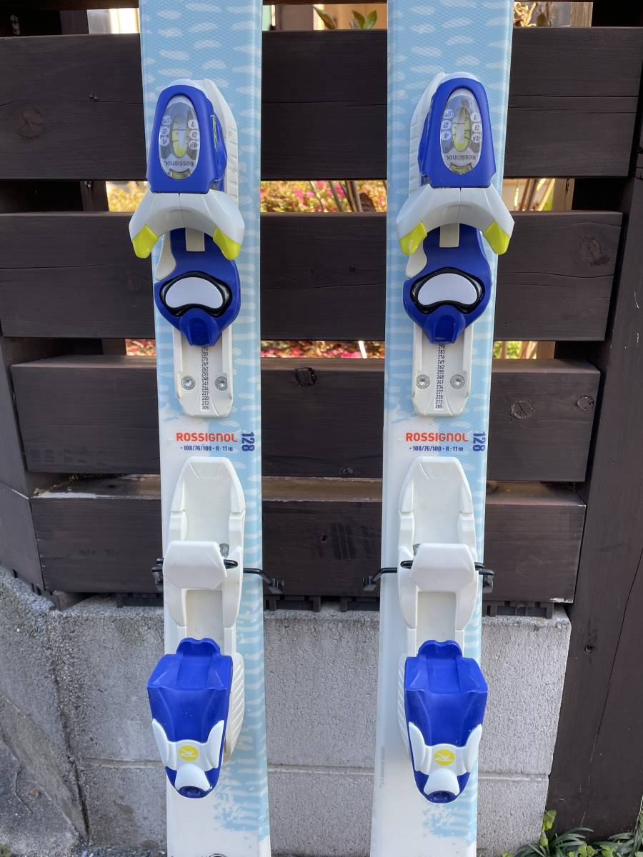 ミニオン ROSSIGNOL ロシニョール スキー板 128㎝ ビンディング セット 中古良品_画像3