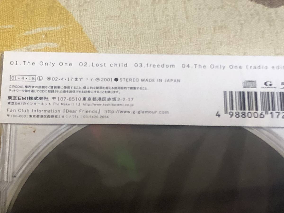 ★非売品★未開封★CD　清貴/KIYOTAKA 「The Only One」 見本盤 　promo only japan mint sample rea_画像3