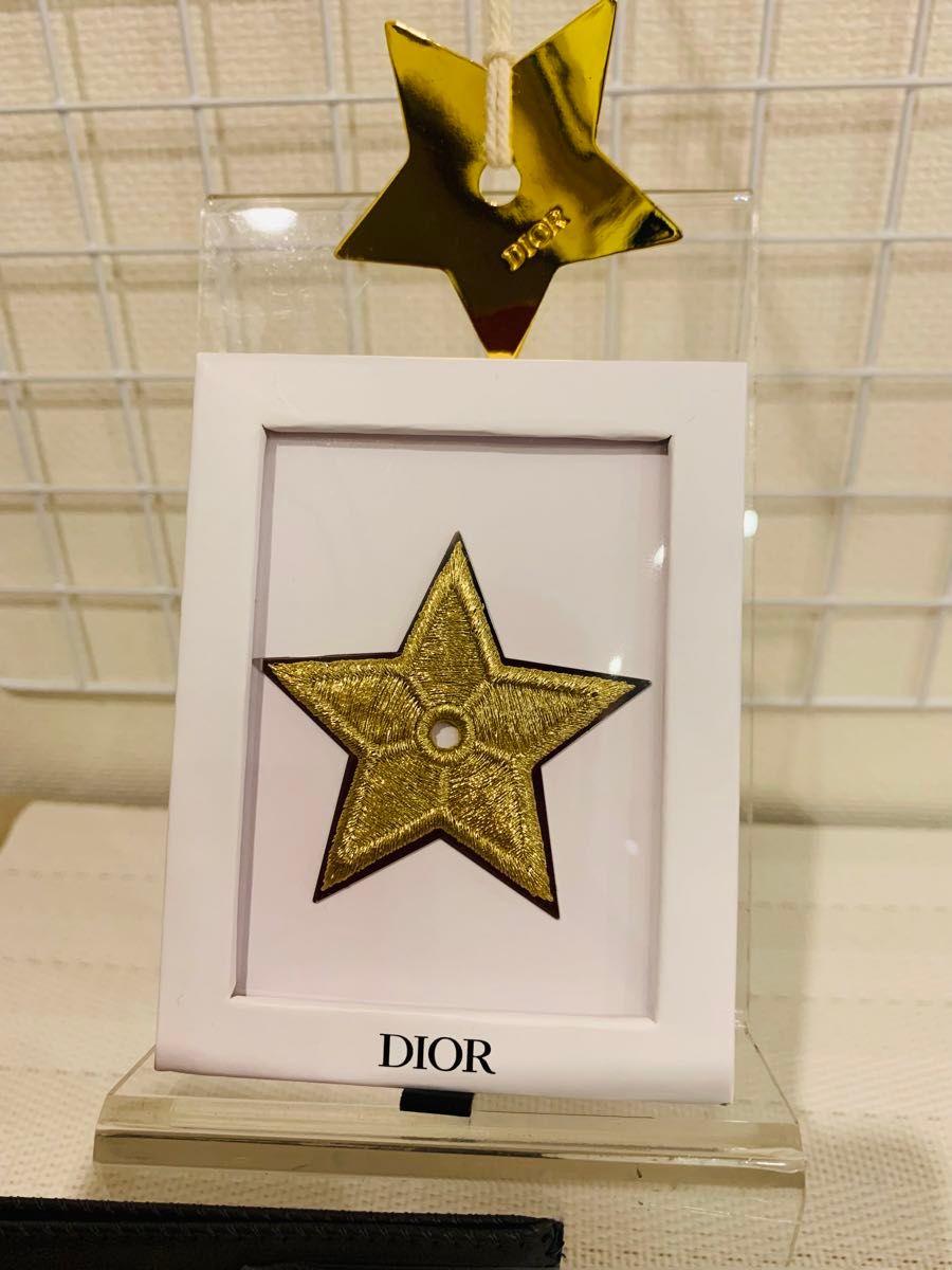【未使用美品】 Christian Dior クリスチャンディオール チャーム  星 ブローチ　ハンドミラー３点セット　手鏡