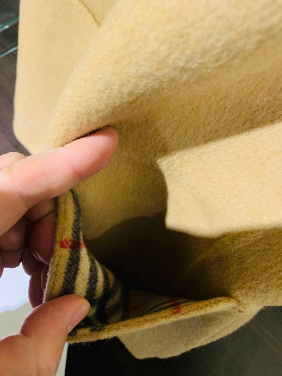 極美品】 BURBERRY バーバリー ノバチェック カシミヤ ウール 極美品】 BURBERRY バーバリー ノバチェック カシミヤ ウール