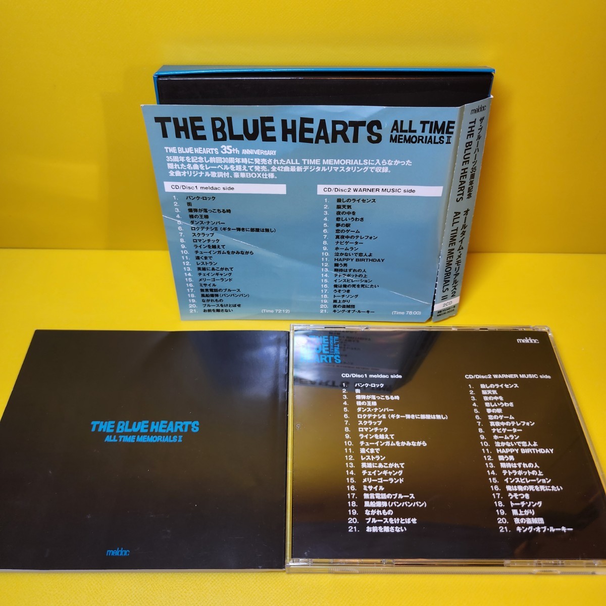 ※新品ケース交換済み　THE BLUE HEARTS「ALL TIME MEMORIALS Ⅱ」（2CD）_画像2