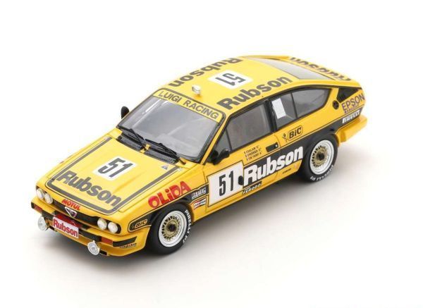 【スパーク】 1/43 アルファロメオ　アルフェッタ GTV6 No.51 Luigi Racing 24H Spa 1984B. Salam [SB422]★未開封新品！_画像1