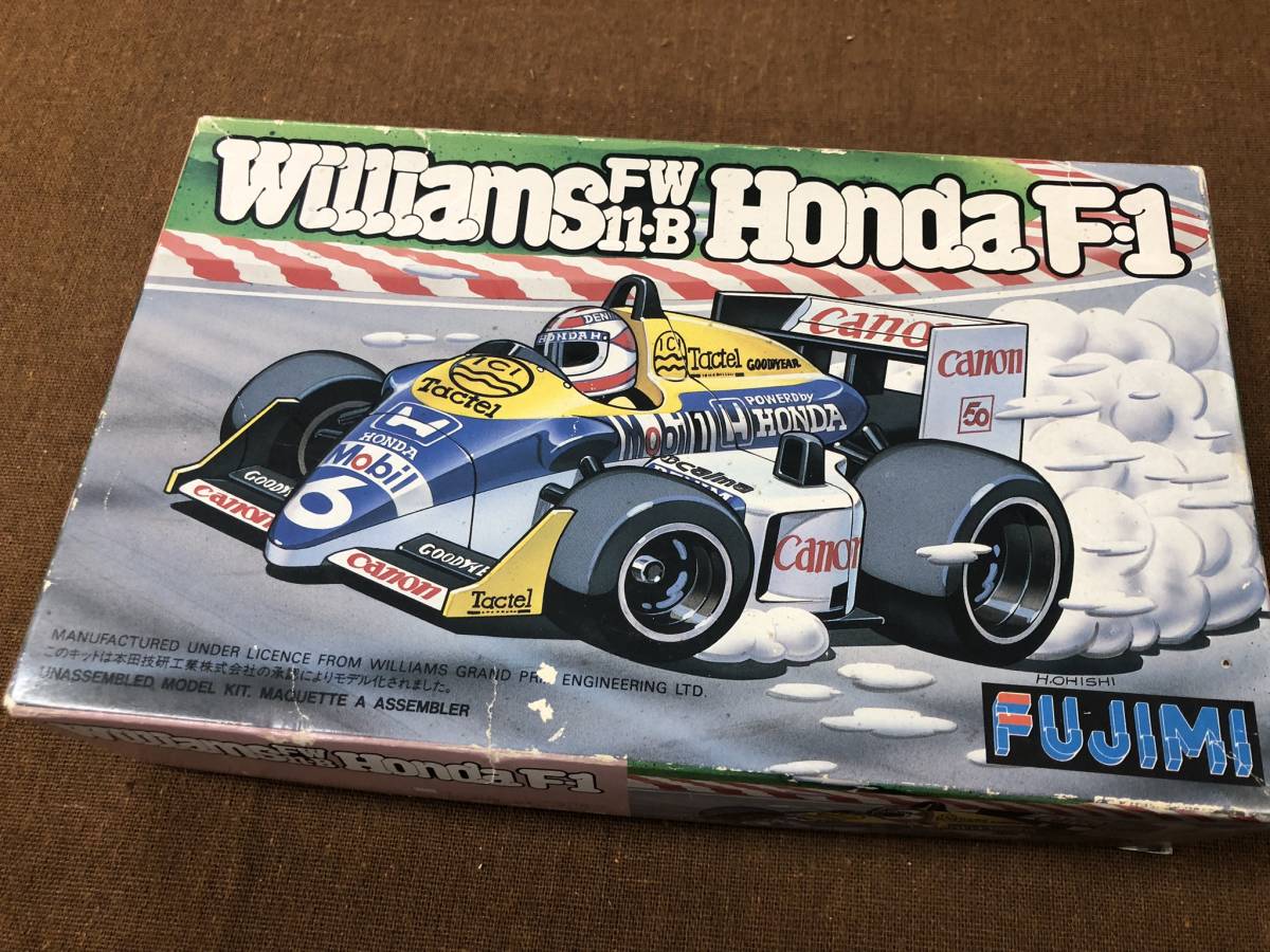 【中古】ウィリアムズ　FW 11-B ホンダ F-1 　FUJIMI　　未組み立て品　_画像1