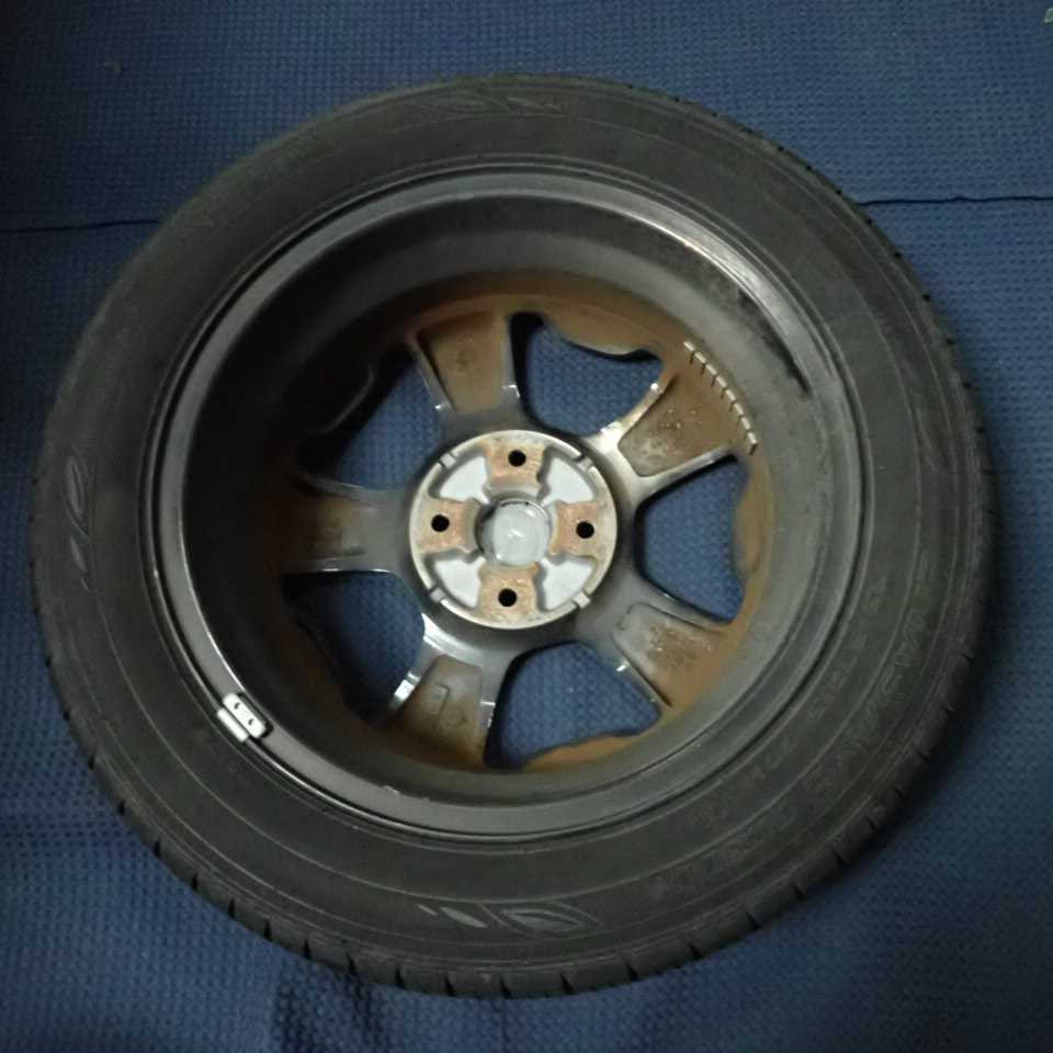 平成26年 フレアクロスオーバー MS31S 純正 アルミホイール タイヤ 1本 4穴 165/60R15 中古 即決A_画像9