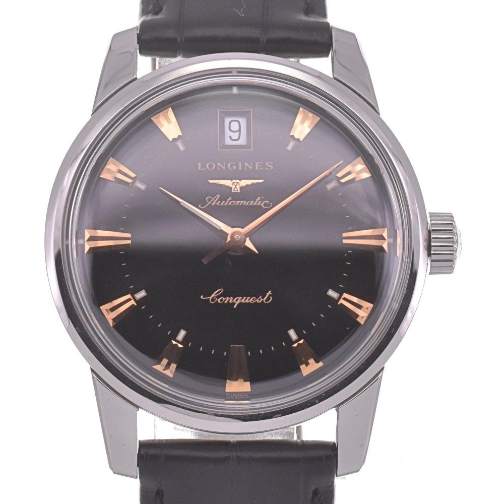 【人気投票 1~37位】ハイブランド人気ランキング! ヘリテージ コンクエスト L1.611.4.52.4 LONGINES ロンジン デイト I#128391 美品 メンズ 自動巻き その他