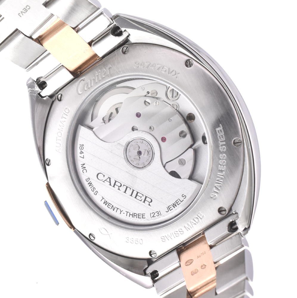 △ カルティエ CARTIER W2CL0002 クレドゥ カルティエ K18PG/SS 自動巻き レディース 美品 箱・保証書付き H#126069_画像6