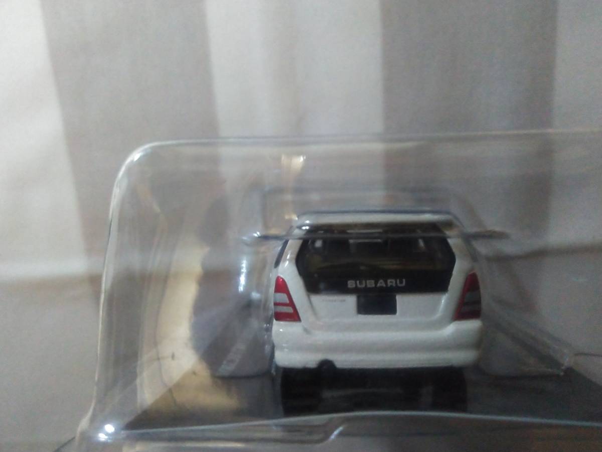 < new goods > Konami domestic production car name . no. 1 volume Subaru Forester (SG series ) white 1/59 size 