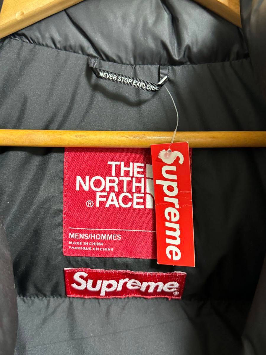 supreme north face nuptse any means yellow M 2015fw