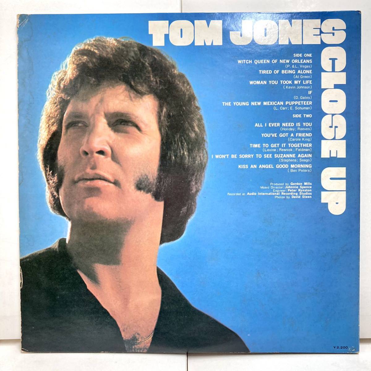 【見本品 盤美品】Close Up クローズ・アップ / Tom Jones トム・ジョーンズ【LPアナログレコード】_画像7