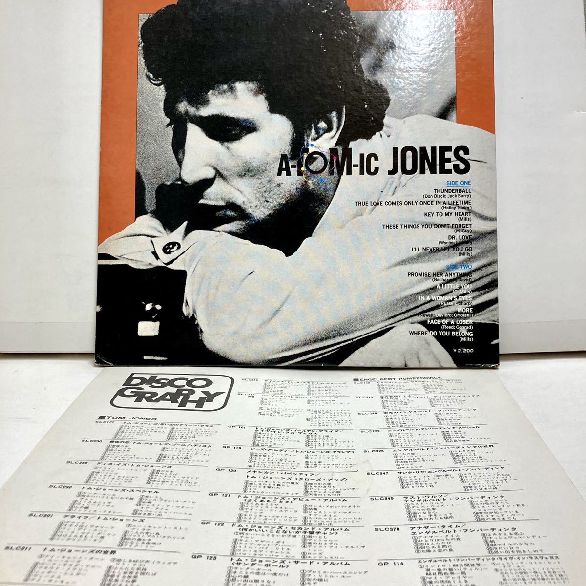 【1972年London Record盤 帯付き】Atomic A-Tom-ic Jones サード・アルバム / Tom Jones トム・ジョーンズ 【LP アナログ レコード 】 _画像8