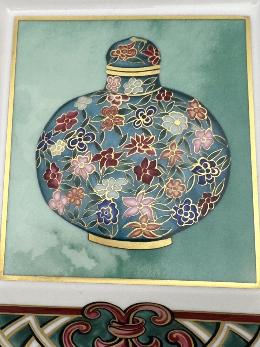 リモージュ レイノー　スクエアプレート (214)飾り皿 絵皿 _画像4