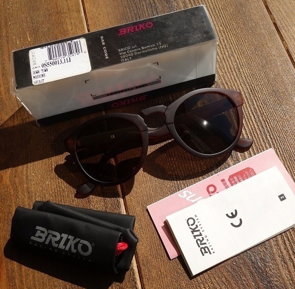 MN-0402-007 hard-to-find Briko BRIKO sunglasses glasses Boston Wayfarer 90S dead stock Vintage new goods MA unused 