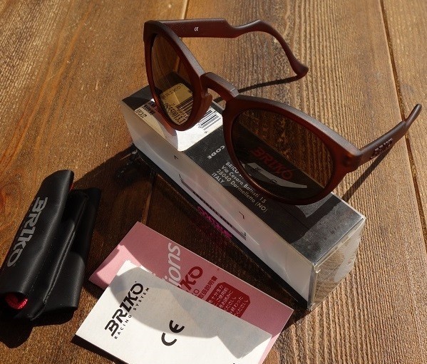 MN-0402-007 hard-to-find Briko BRIKO sunglasses glasses Boston Wayfarer 90S dead stock Vintage new goods MA unused 