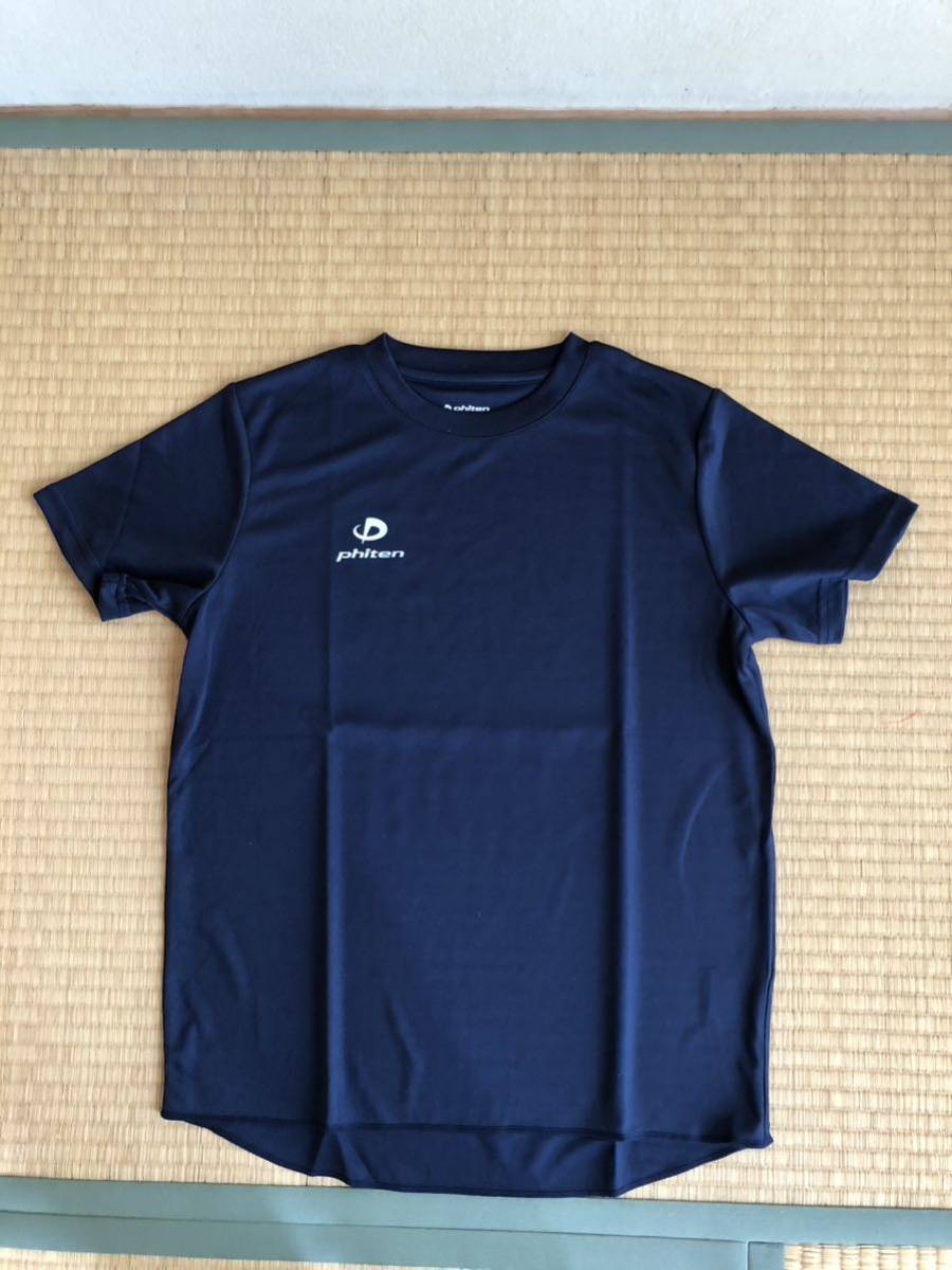  未使用　phiten（ファイテン）ランニング 半袖 Tシャツ 紺　サイズM 松阪マラソン２０２３参加 記念 Ｔシャツ 新品 