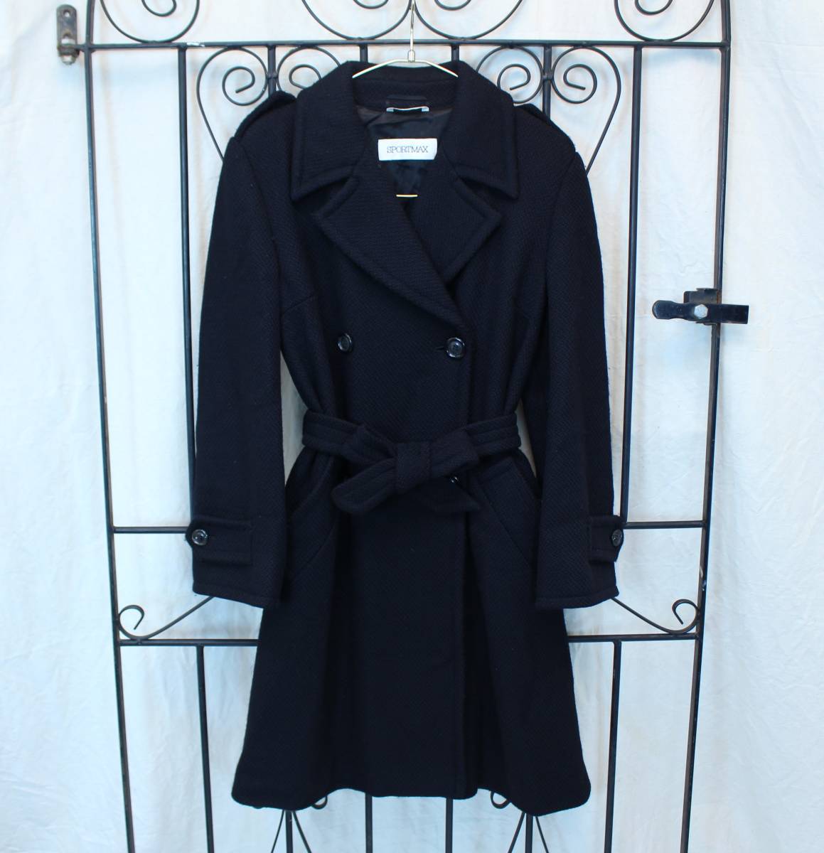 SPORT MAX MAX MARA WOOL BELTED COAT MADE IN ITALY/スポーツマックス