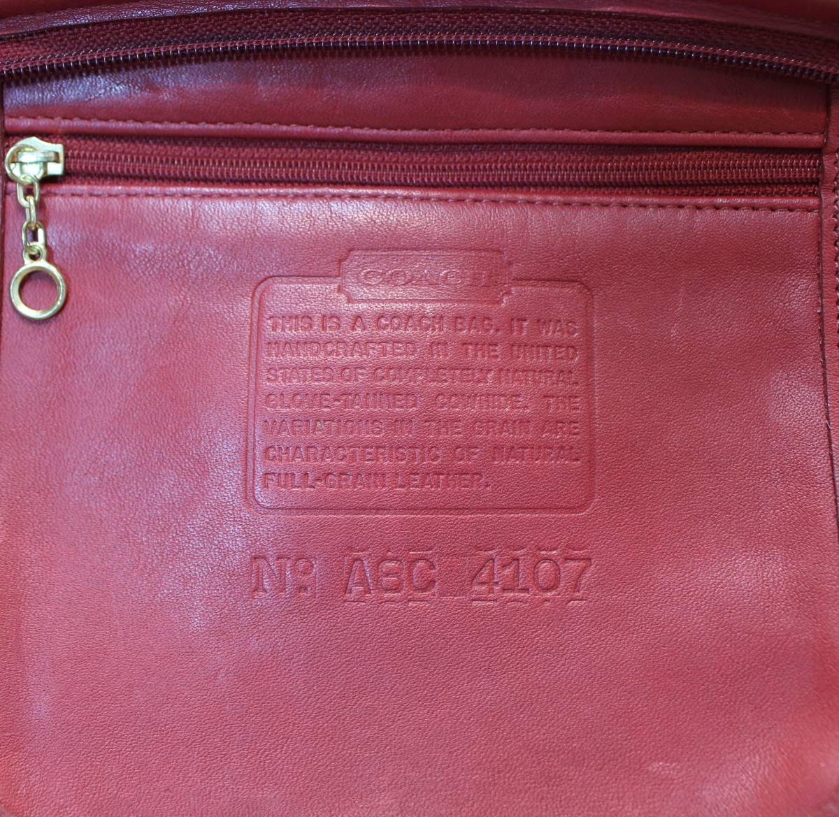 OLD COACH LEATHER SHOULDER BAG MADE IN USA/オールドコーチレザーショルダーバッグ_画像8