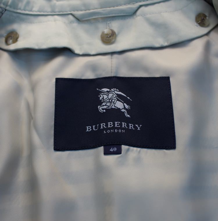 BURBERRY LONDON GABARDINE COTTON BALMACAAN COATバーバリーロンドンギャバジンコットンウールライナー付ステンカラーコート