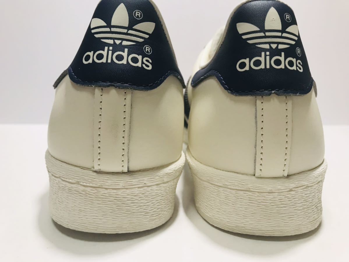 未使用!! 2021製 adidas アディダス GZ1537 SUPER STAR 82 白 x ダークブルー us 12 / 30cm 国内 正規品_画像6