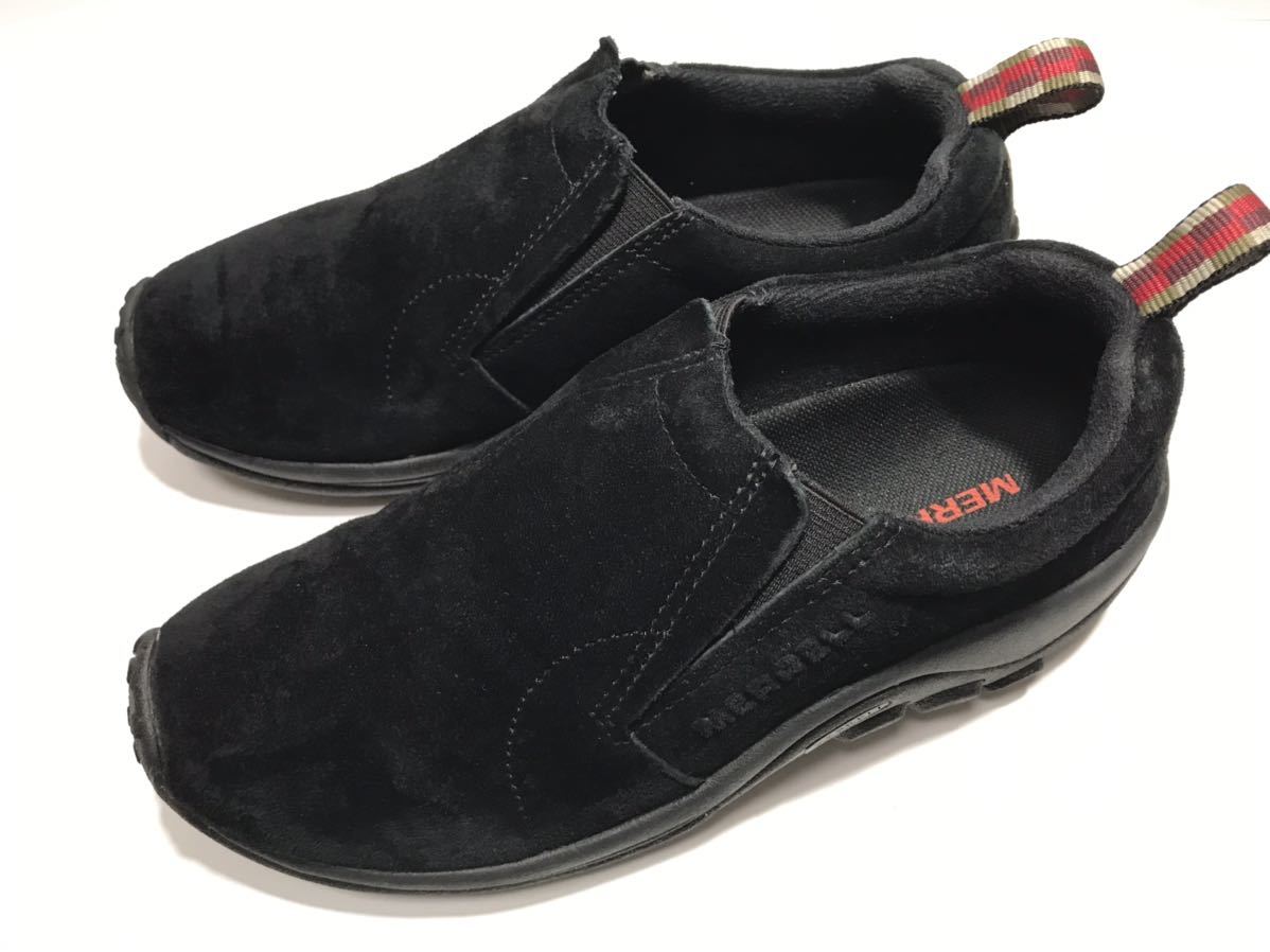 美品!! 定番!! MERRELL メレル JUNGLE MOC MIDNIGHT ブラック 黒 ジャングル モック womens us 8.0 / 25.0cm スリッポン_画像2