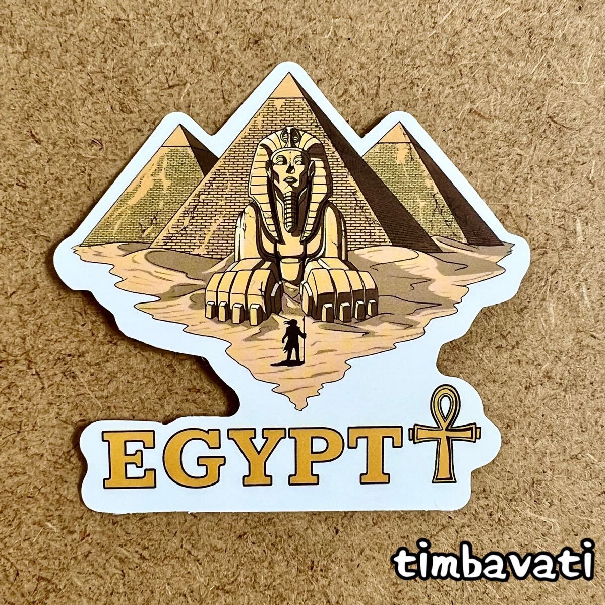 新品【エジプト】 ピラミッド　スフィンクス　ステッカー　740_画像1