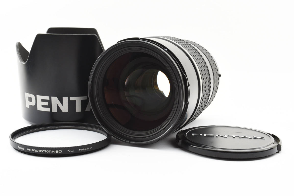 美品 Pentax SMC 645 FA 80-160mm f/4.5 Zoom AF レンズ 645 N NII用 フード フィルター付き ペンタックス 082