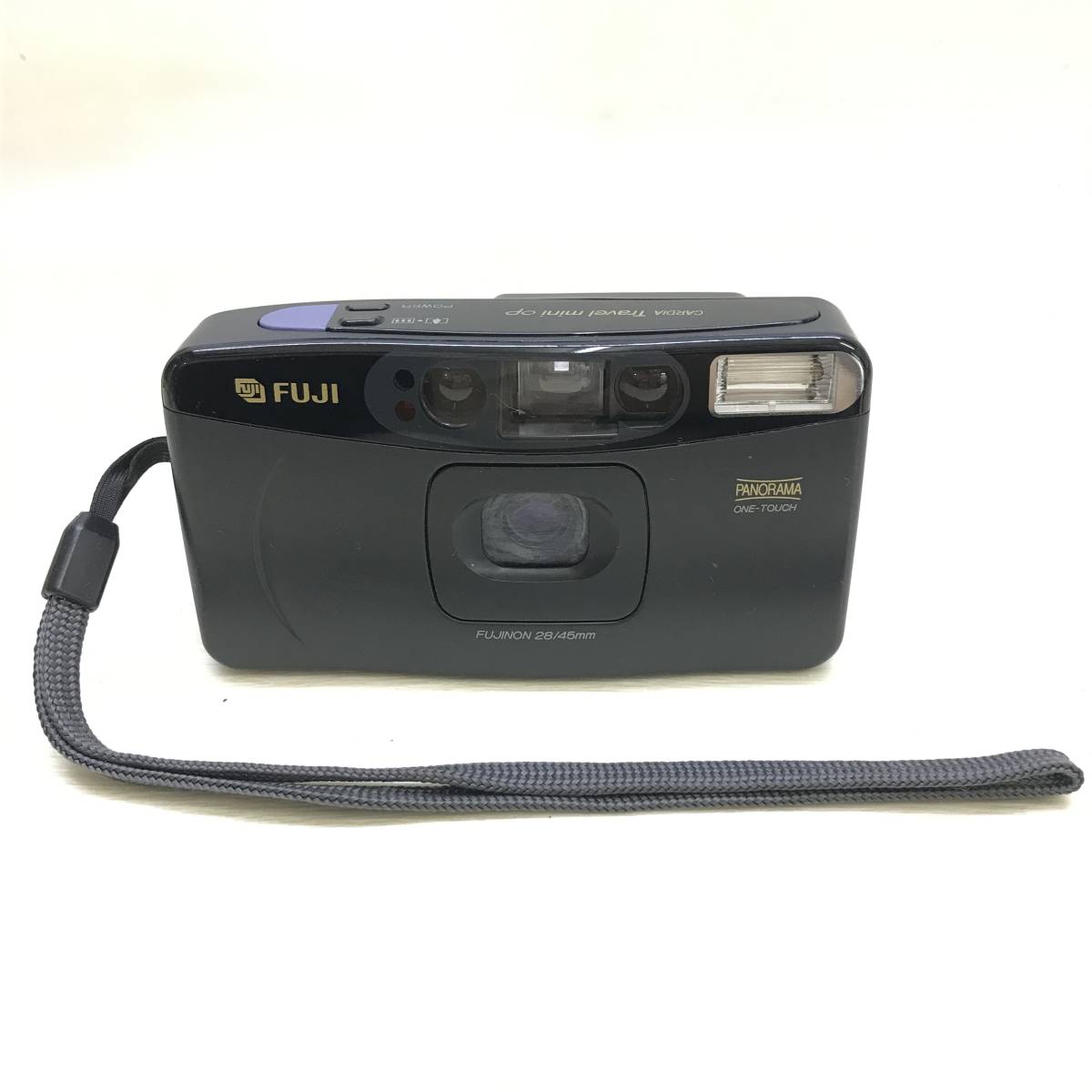 # FUJI PANORAMA CARDIA Travel mini op 富士 パノラマ カメラ ONE-TOUCH 28/45㎜ レトロ ブラック レンズ 光学機器 現状品 #R32038_画像2