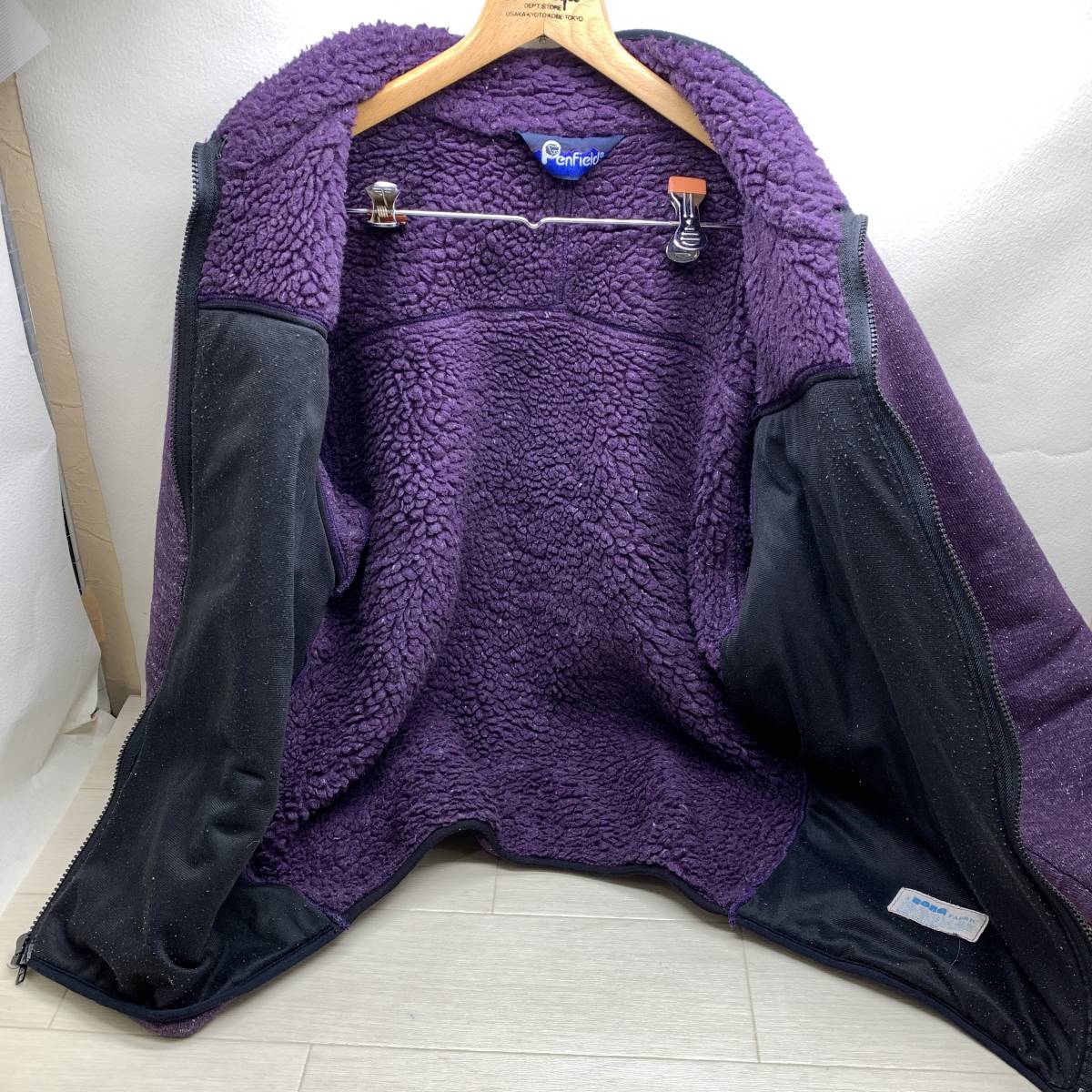 ■Penfield ペンフィールド フリースジャケット パープル 紫 BORG FABRIC サイズ記載無 ファッション メンズ アウター 古着■K41443_画像7