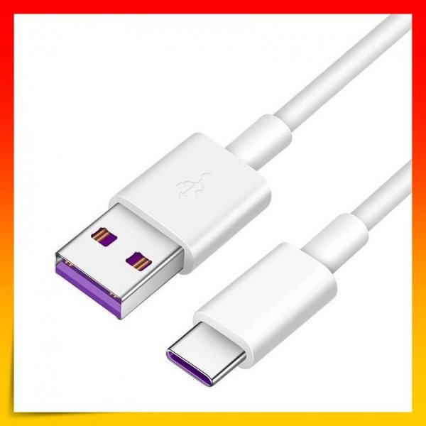 USBケーブル Type-C ホワイト 1m 5A 急速充電 タイプC 高品質_画像6