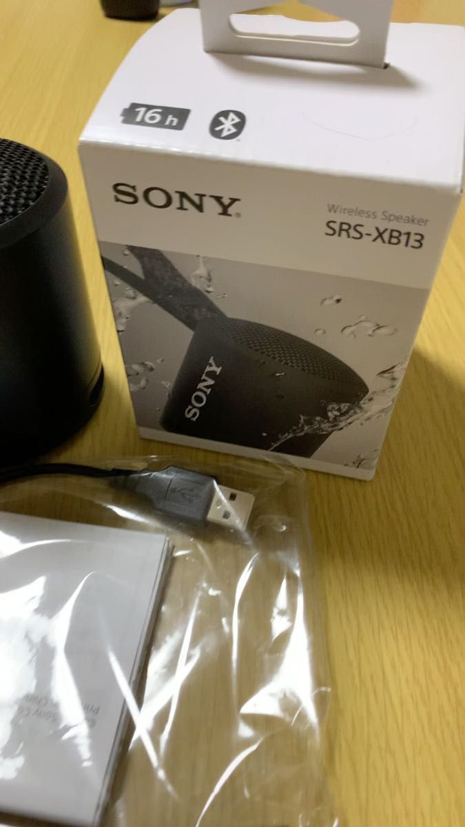 SONY ワイヤレススピーカー(SRS-XB13)ブラック(新品未使用品)と超美品の2個セット