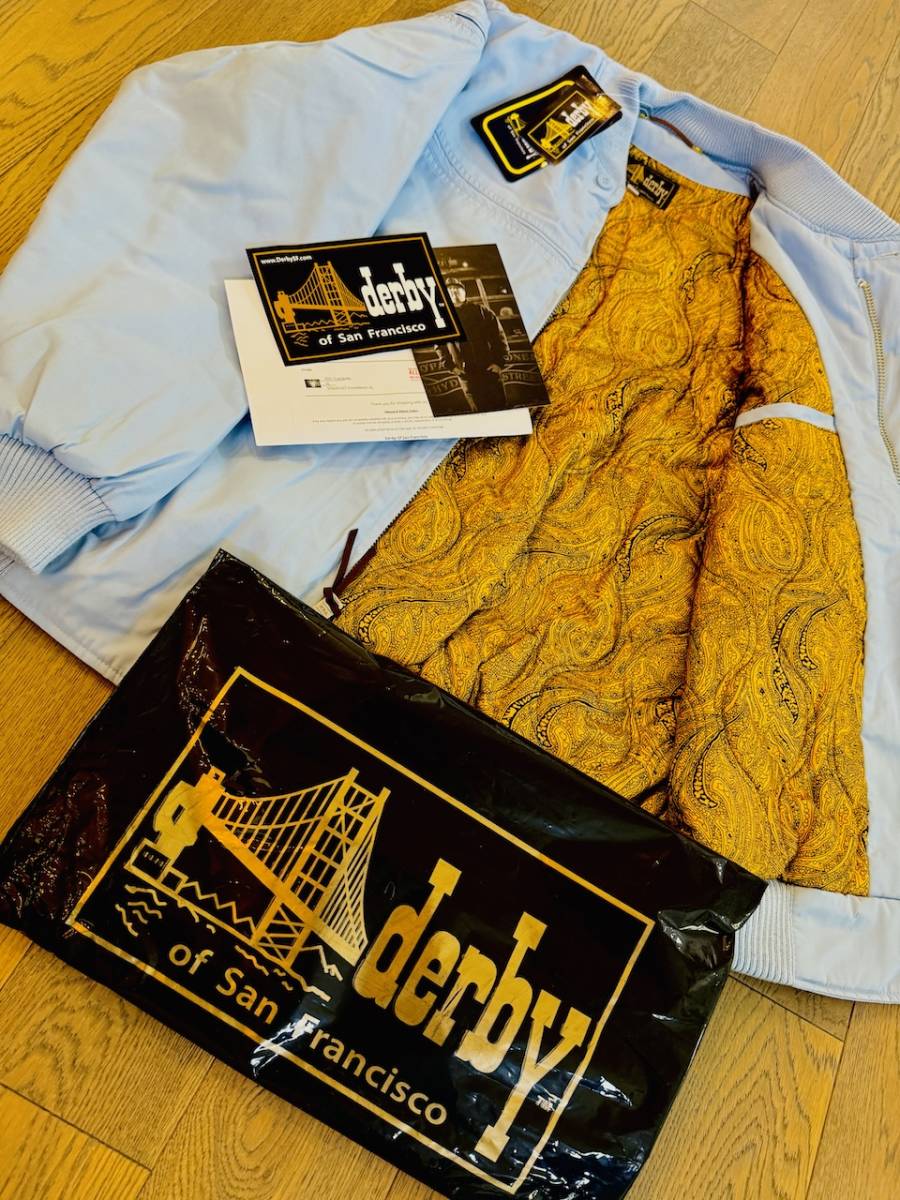 1円スタート！Derby Of San Francisco Derby Jacket キムタク着 新品未使用 ダービージャケット 送料無料 ！裏金 300 300 Chambray XL_画像1