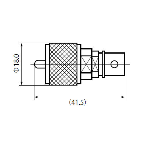 MP-5X MP型同軸コネクター（処理Ni）（カバー付） 同軸ケーブル5D用 シェル取外し可能_画像8