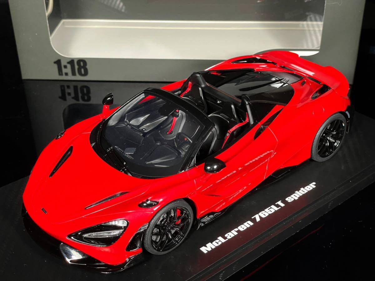 GT-Spirit 1:18 McLaren 765LT Spider 2021 Vermillon Red 限定999 絶版 GTスピリッツ マクラーレン 765LT スパイダー_画像8