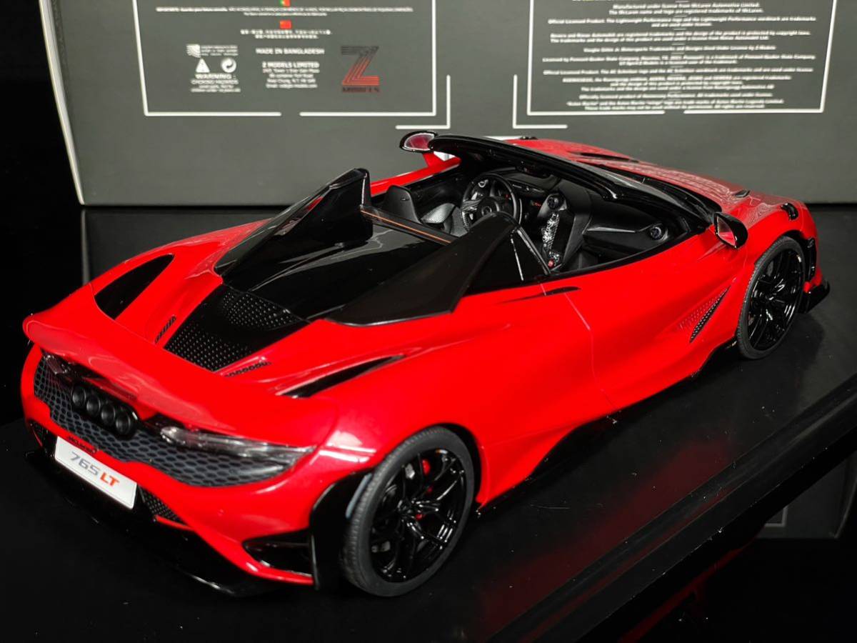 GT-Spirit 1:18 McLaren 765LT Spider 2021 Vermillon Red 限定999 絶版 GTスピリッツ マクラーレン 765LT スパイダー_画像6