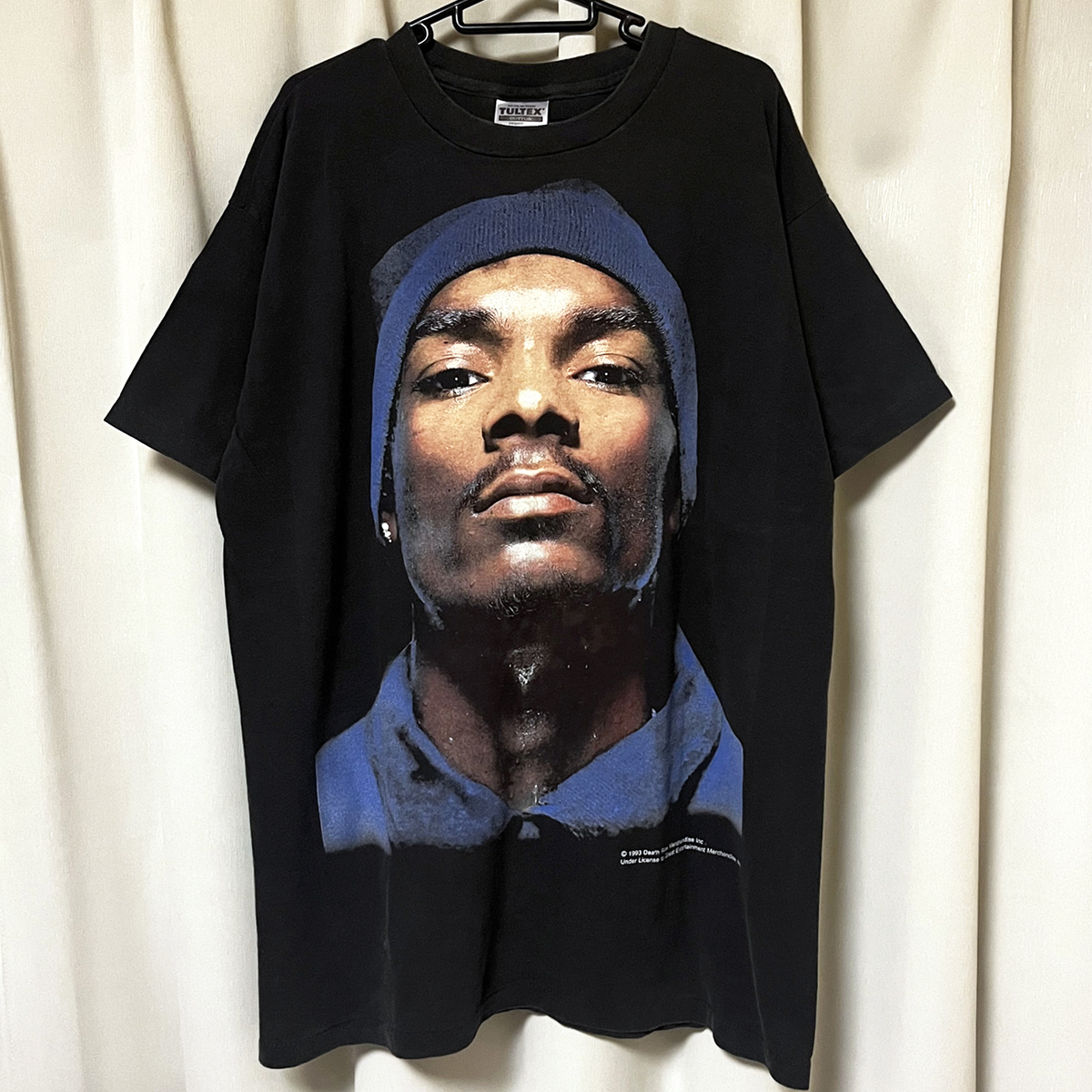 XLサイズ SNOOP DOGG スヌープドッグ Tシャツ ラップ ヒップホップ rap hiphop Tee BEWARE OF DOGG Dr.DRE 2PAC（90s ビンテージ USA製）_画像1