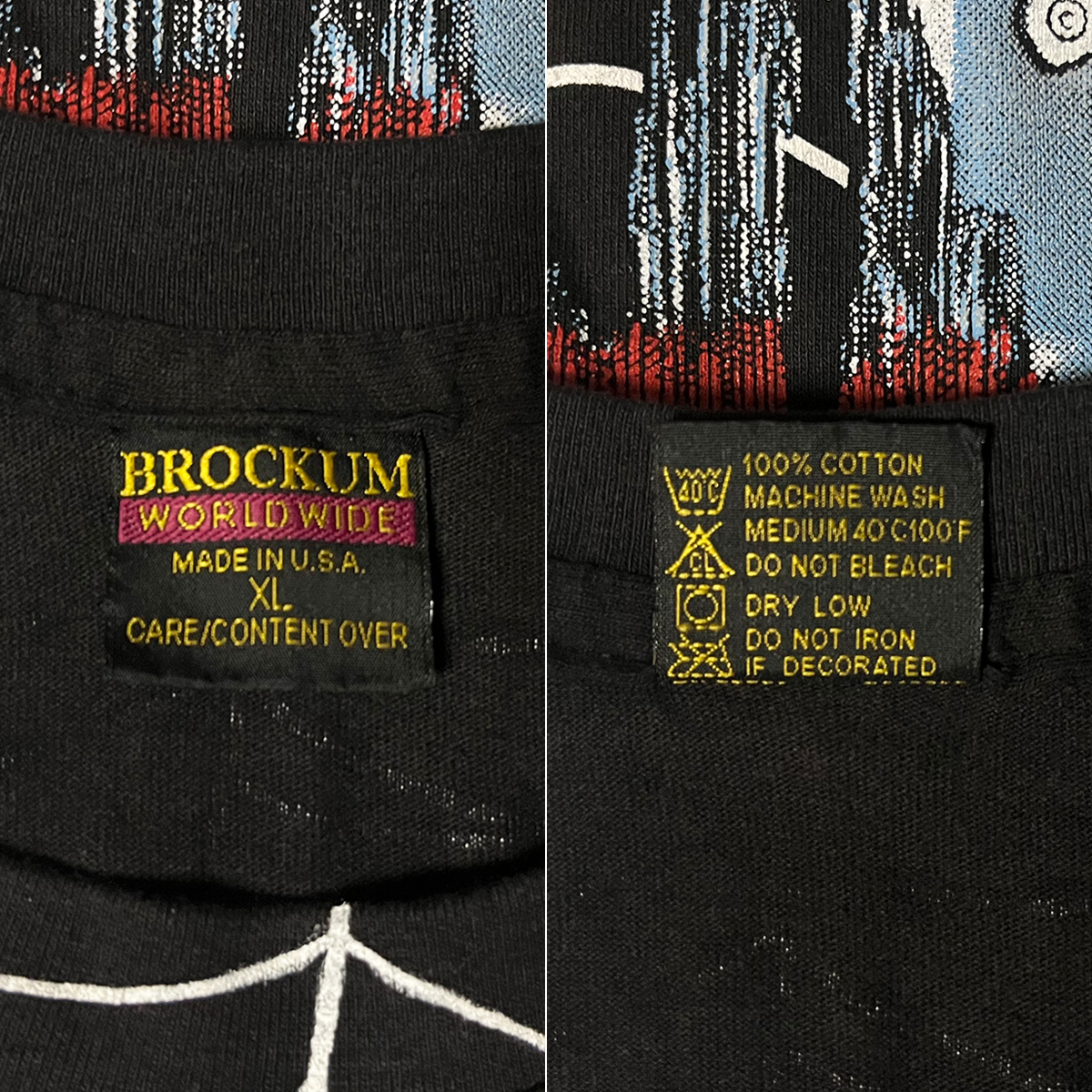 XLサイズ METALLICA メタリカ メタル ロック バンドTシャツ パスヘッド 総柄 黒 ブラック 新品 BROCKUM（90s ビンテージ USA製 vintage）_画像5