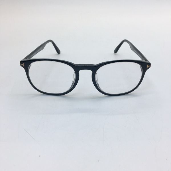 TOM FORD TF5680-F-B メガネ めがね 眼鏡 アイウェア 美品 52□20 フルリム 度あり メンズ ブラック トムフォード 服飾小物 DF9294■