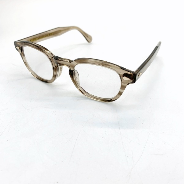 モスコット LEMTOSH 46size BROWN ASH ウェリントン型 サングラス 眼鏡 アイウェア 箱付き 袋付き メンズ 46口24 MOSCOT メガネ DF10284■