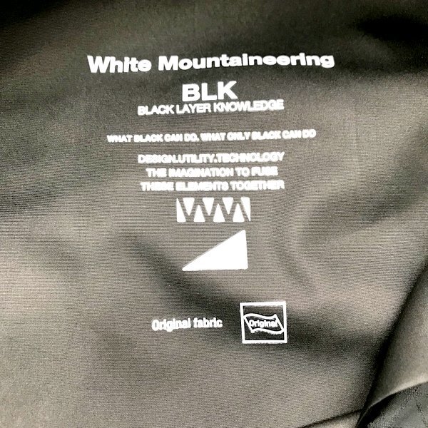 WHITE MOUNTAINEERING パンツ スラックス BK2271406 アウトドア メンズ サイズ1 ブラック系 WHITE MOUNTAINEERING ボトムス A1888◆_画像3