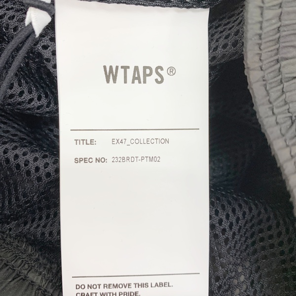 WTAPS 23AW TROUSERS カモフラ 迷彩 ロゴプリント ナイロン トラウザー パンツ イージーパンツ タグ有り ダブルタップス ズボン DM10422■_画像4