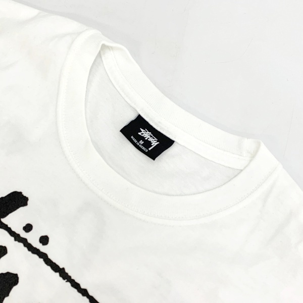 stussy × OFF-WHITE 40周年 Virgil Abloh World Tour Collection Tシャツ 美品 半袖 メンズ Mサイズ ホワイト ステューシー DM10463■_画像3