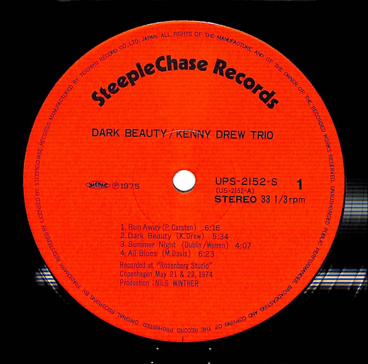 e1013/LP/Kenny Drew Trio/Dark Beauty_画像3