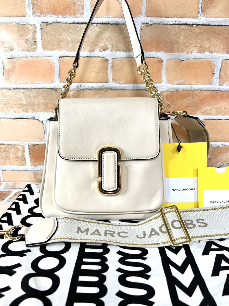 MARC JACOBS マークジェイコブス ザ Jマーク ミニ チェーン サッチェル バッグ 2wayショルダー クロスボディ NEW CLOUD WHITE 135