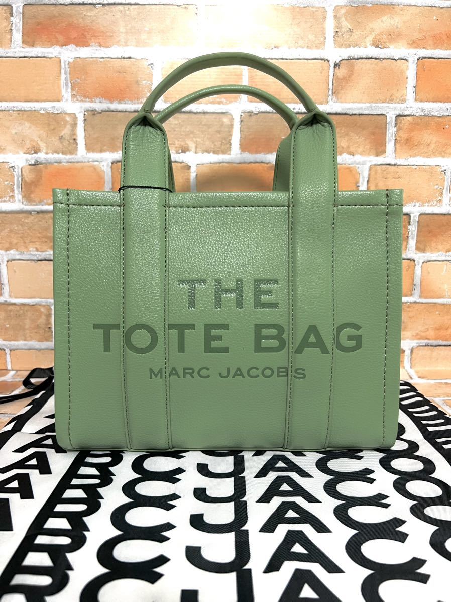 MARC JACOBS マークジェイコブス レザー ミニ トートバッグ ショルダーバッグ 331 aspen green_画像2