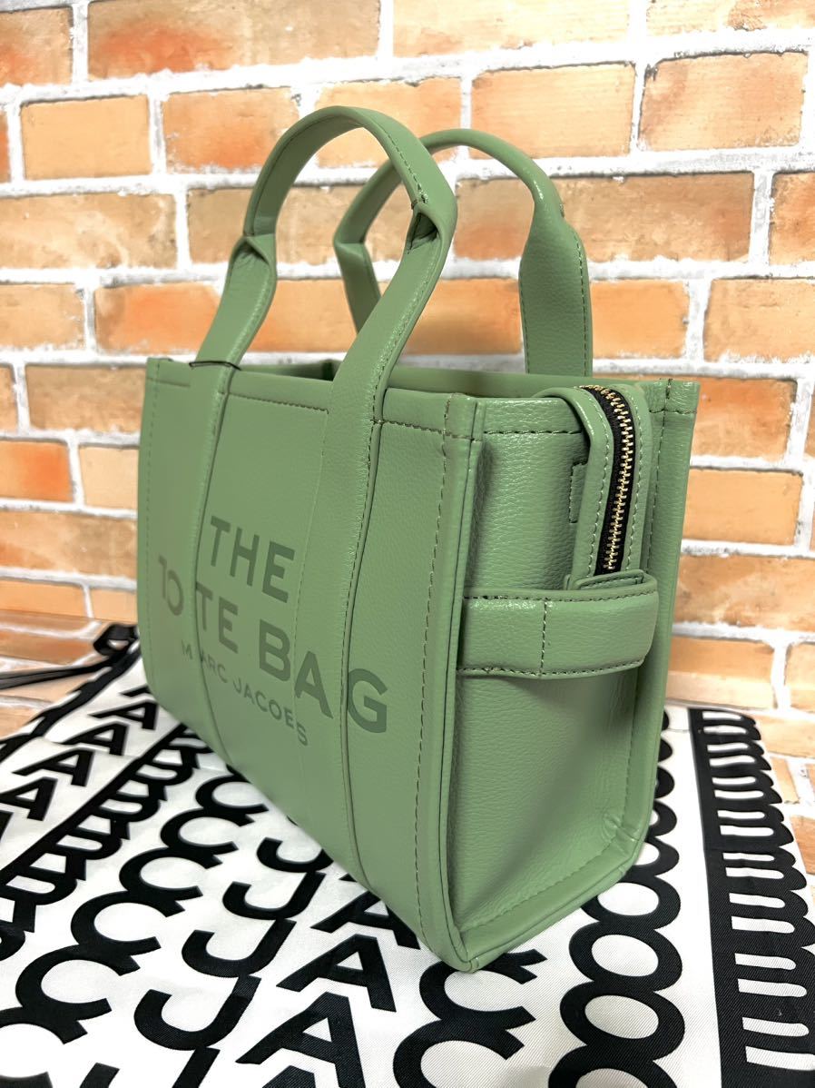 MARC JACOBS マークジェイコブス レザー ミニ トートバッグ ショルダーバッグ 331 aspen green_画像5