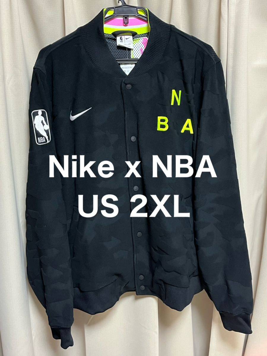 Nike NBA ボンバージャケット US 2XL ブラック スタジャン スタジアム
