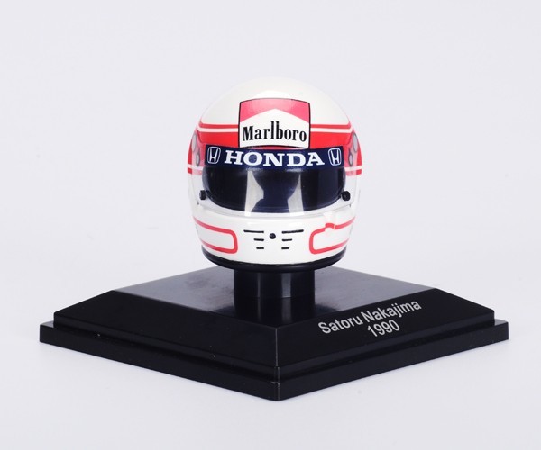 【即決・送料込】F1ショップ グランプリ別注 スパーク 1/8 中嶋 悟ヘルメットコレクション 第4弾 1990年仕様_画像2