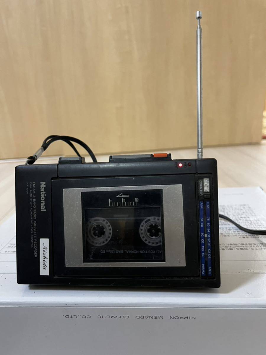 ナショナル National ラジオ　RX-1900 Panasonic パナソニック RQ-P300 ポータブルカセットプレーヤー2点セット現状品_画像6