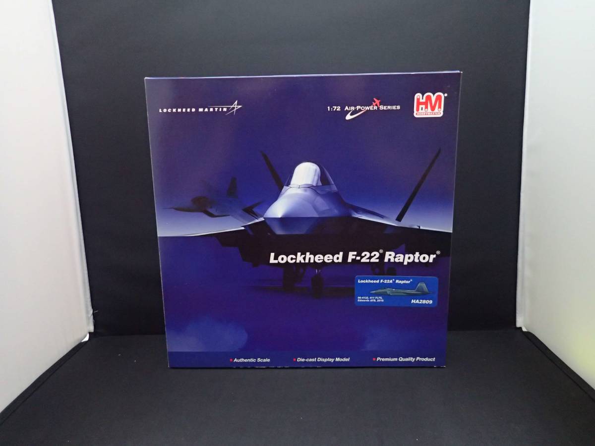 1/72 HOBBYMASTER Lockheed F-22 Raptor(HA2809) F-22 ラプター `第411飛行試験飛行隊` (完成品飛行機)_画像1