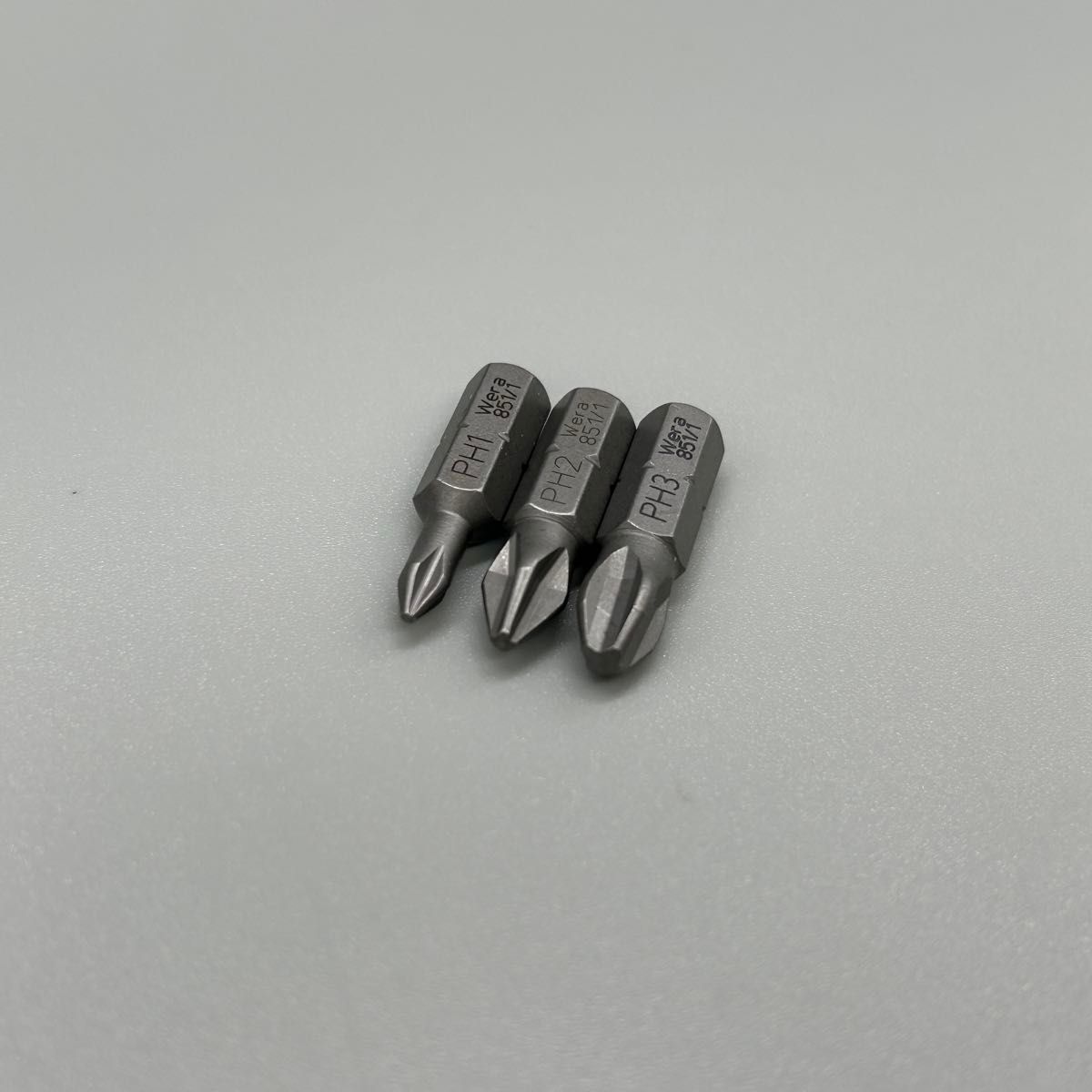 WERA プラスビットセット 3本組 851/1 Z-1.2.3/3S 軸長25mm