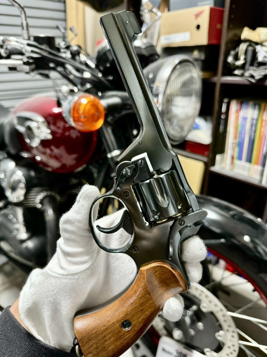 ブルーイング Enfield Revolver No.2 Mk1 Star マルシン発火式モデルガン 木製グリップ仕様 エンフィード ナンバー2 マーク1 スター HW_画像2